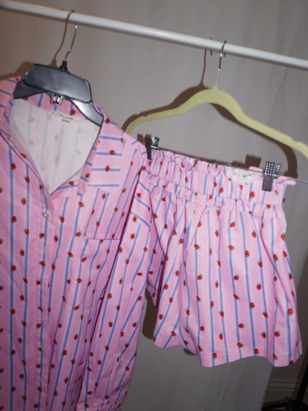 The Frolic Strawberry Print Two-Piece Set